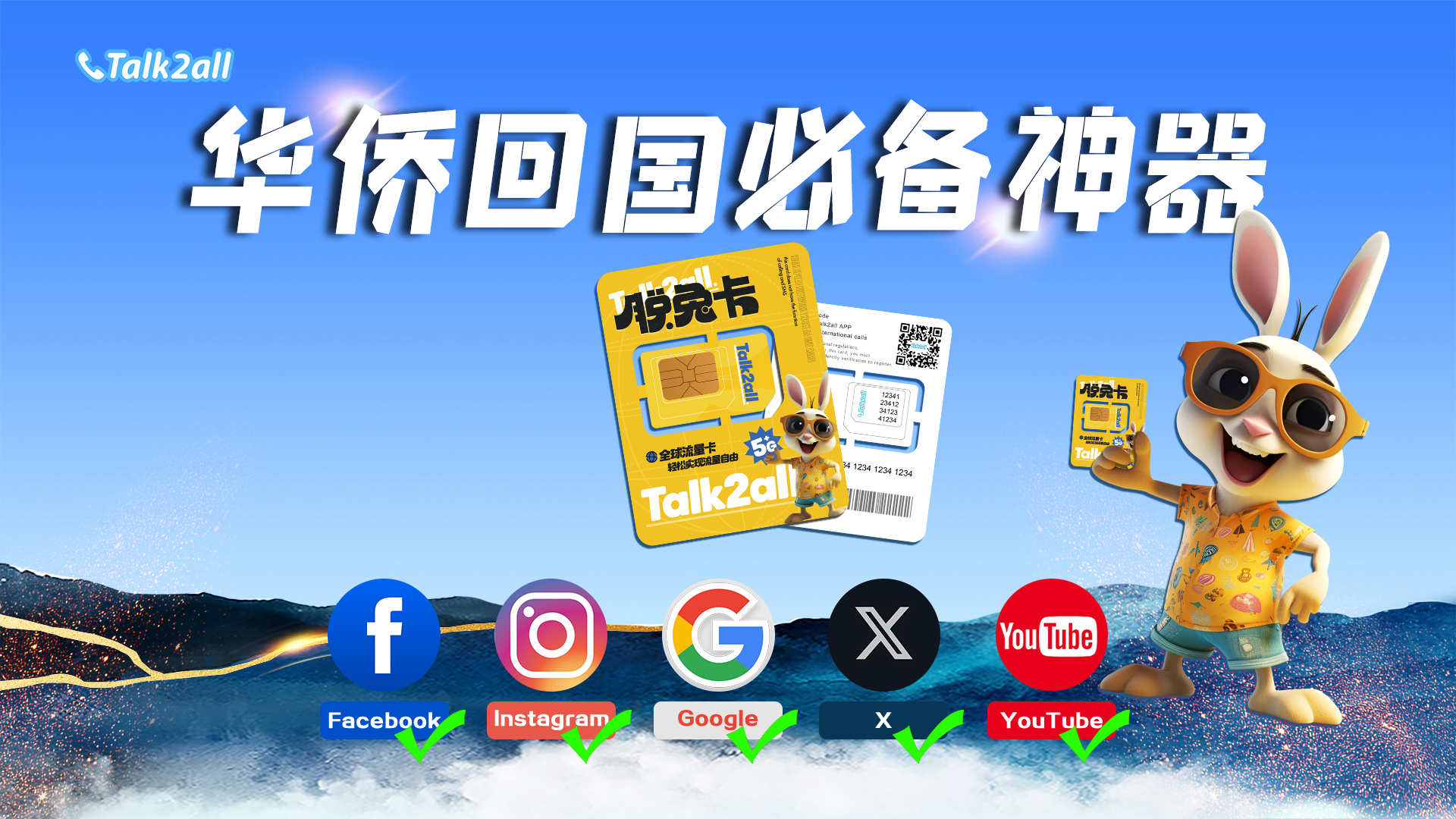 Travel around China and abroad,Talk2all is the first choice for overseas internet SIM card