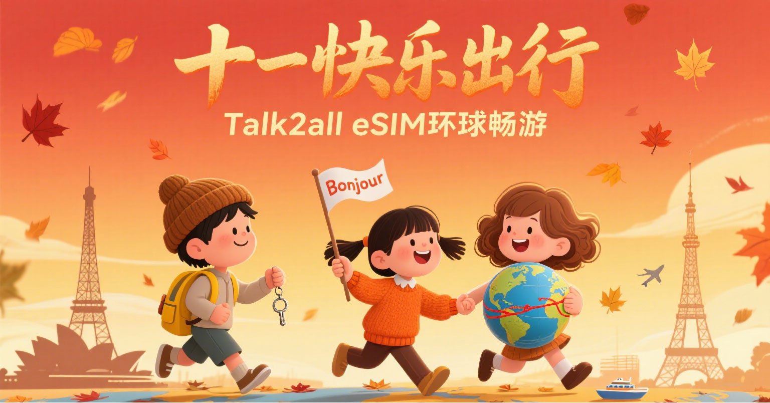Event Preview | Celebrate the Double Holidays with Talk2all eSIM global travel, starting at 40% off for a limited time!