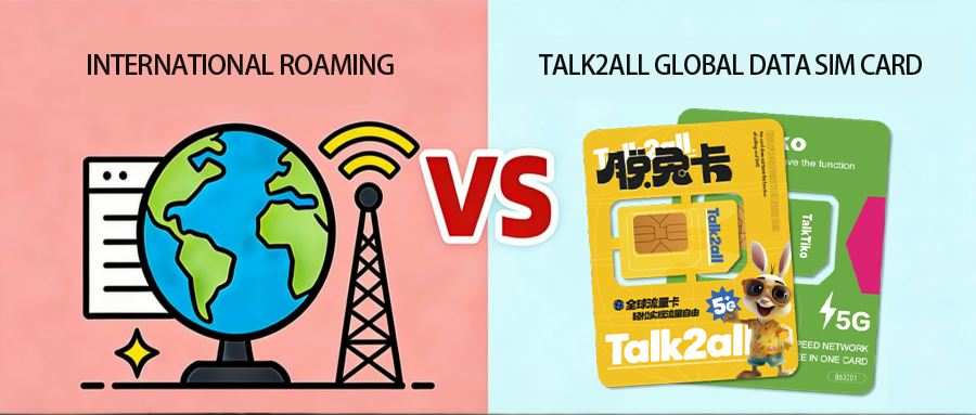 When using the internet abroad, should you choose international roaming or a global data SIM card?