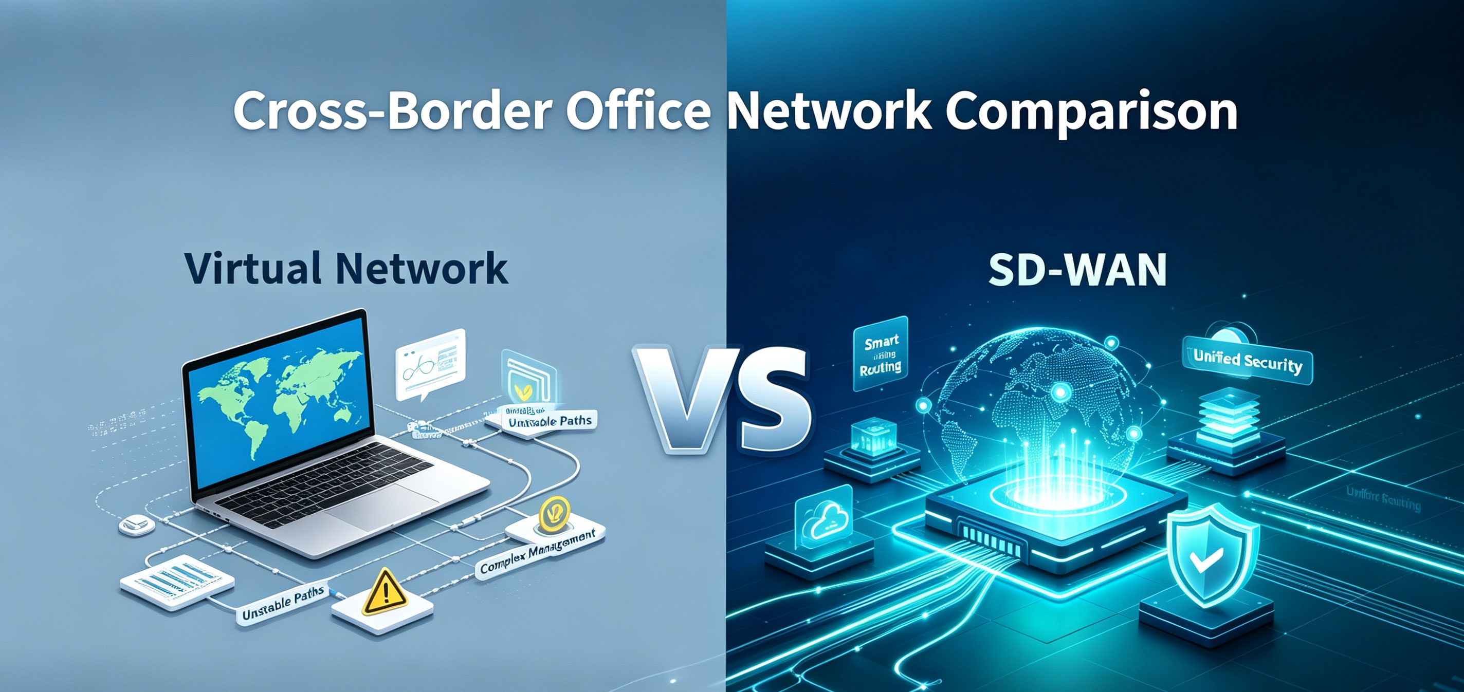 For businesses operating across borders, should you choose a Virtual Network or SD-WAN?